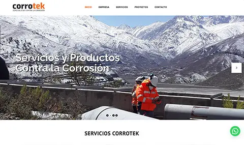 Diseño web para Corrotek