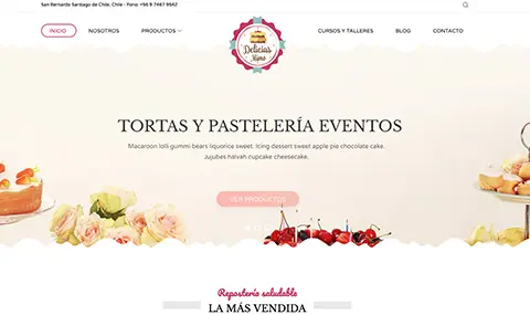Diseño web para Deliciasmimo