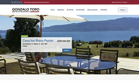 Diseño web para propiedades