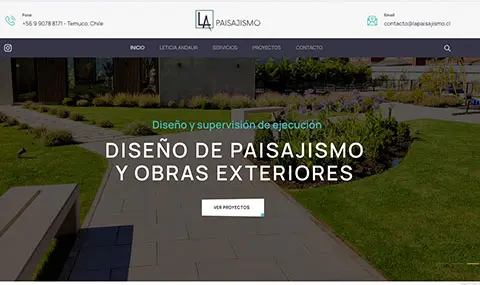 diseño web para Paisajismo