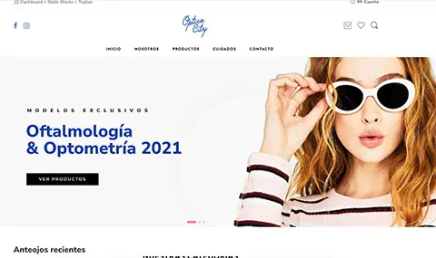 Diseño web Optica