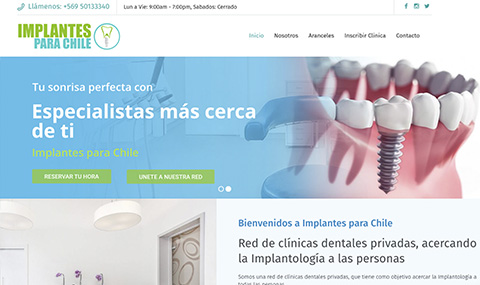 Diseño la web para dentistas